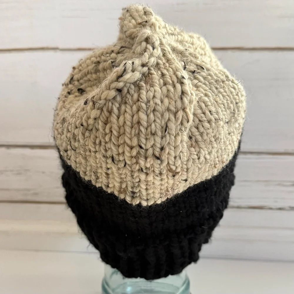 Hand-Knit Colorblock Beanie | Artisan Made